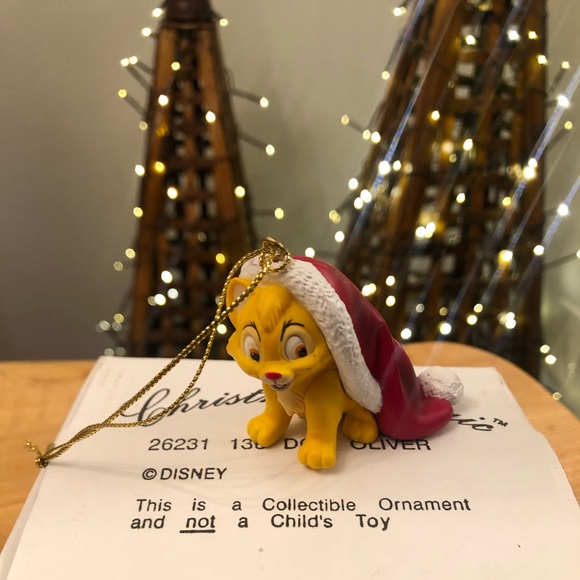 Vintage Disney Christmas Ornament - Oliver - Oliver & Company